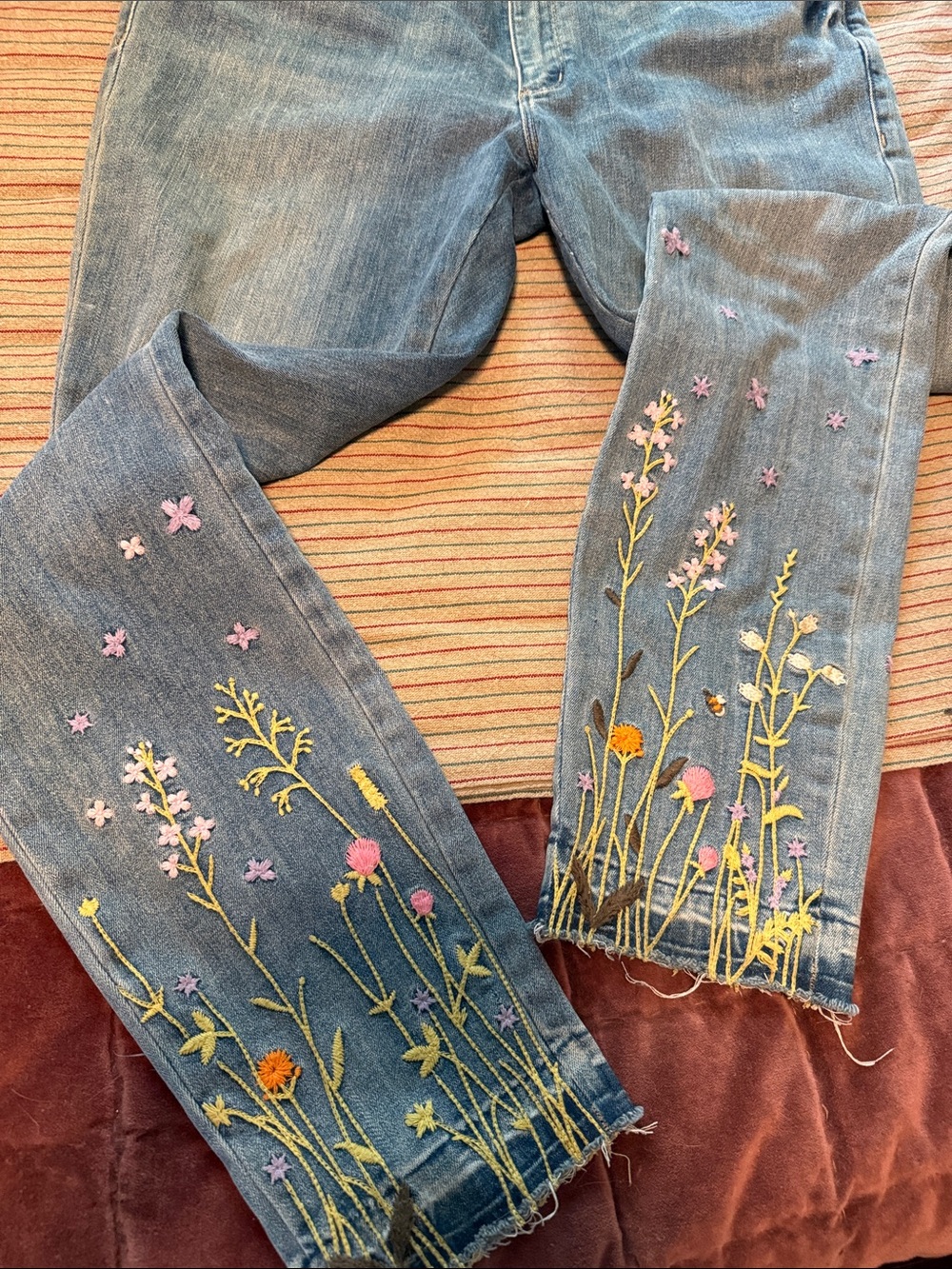 SUNDANCE Embroidered Floral Women's Jeans - Picture 4 of 8
